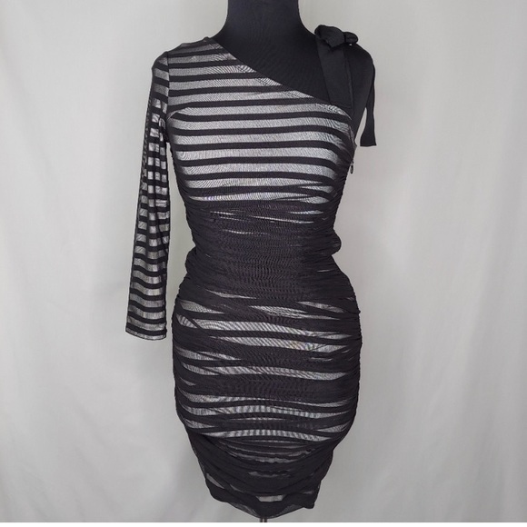 MBCBGMaxAzria One Shoulder Sheath Dress - Picture 2 of 4